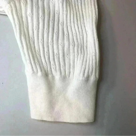 Gap Lightweight Ivory White Knit Sweater in Women's Size Medium NWT - Picture 7 of 11